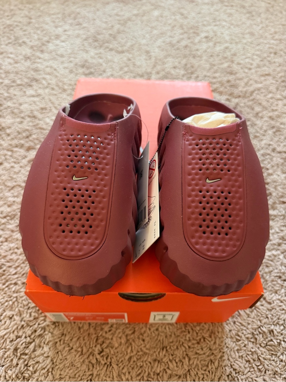 Nike Mind 001 Women's Pink Smoke Silver Slip-On Mule